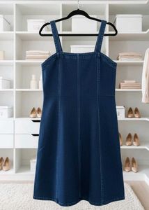 Denim Button-Down Dress