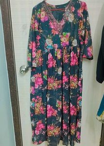Floral Embellished  Kameez &amp; Dupatta