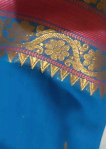 Blue &amp; Gold Saree