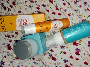 Suncream With Foaming Face Wash,  gel Glow cream