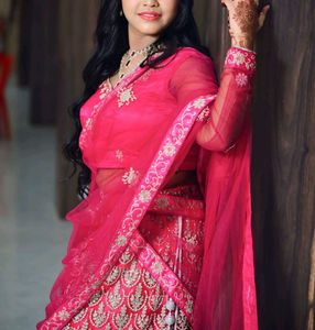 Elegant Pink Lehenga Choli