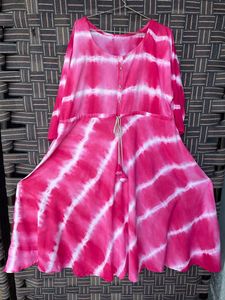 Tie and die Fully stitched frock