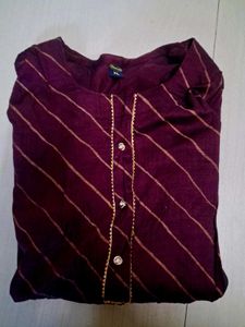 Striped 3/4 Sleeve Tunic