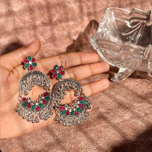 Boho Chic Silver Earrings