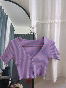 Striped Crop Top