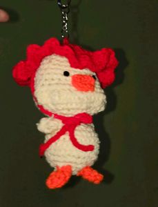 Crochet Duck Keychain