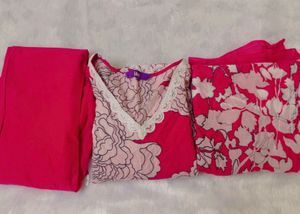 Floral Print Kurta Set