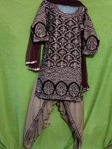 New Party Wear Dhoti Suit