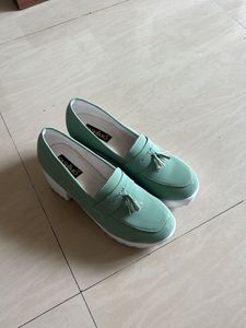 Pastel Green Loafers
