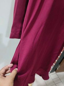 Maroon Shift Dress