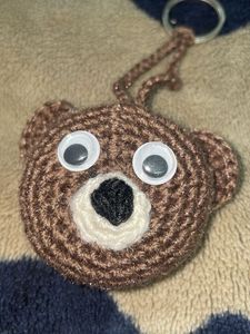Crochet Bear Keychain