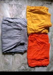Cotton Plazo Set=3pcs