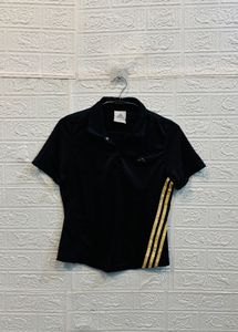 🇺🇸 Adidas Imported Black Polo Top