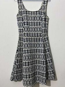 Patterned Fit &amp; Flare Dress