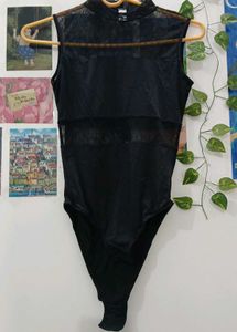 Black Mesh Bodysuit