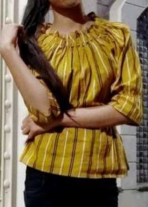 Striped Off-Shoulder Top