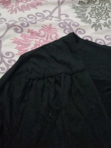 Black Long Sleeve Shrug Top