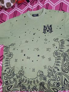 Amiri Paisley Print Thrifted Tee Original