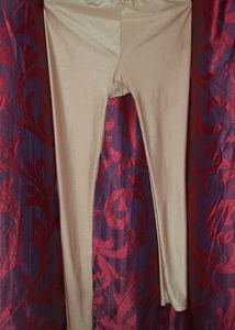 Light Golden Ethnic Leggings For Kurti