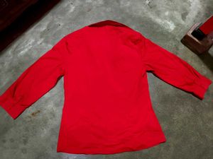 Imported Red Button Down Shirt