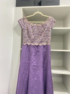 Lavender Lace Embroidered Gown
