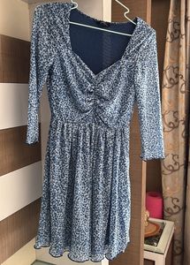 Blue white mini Party Wear for Young Girls