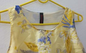 Lemon Yellow Crop Top