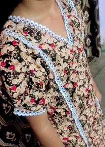 Floral Print Kurta