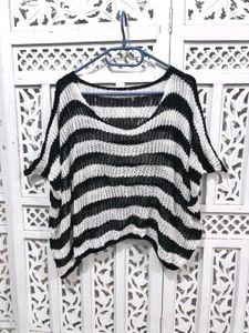 🎀Striped Oversized Knitted Top C