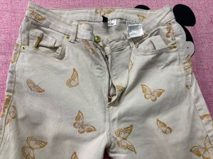 Butterfly Print Jeans