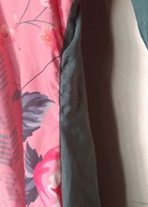 Pink Floral Print Kurta