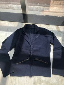 Navy Blue Strechable Blazer