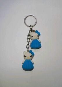 Blue Hello Kitty Keychain