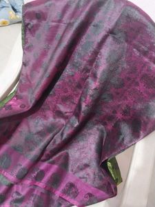 Green &amp; Pink Patterned Sari