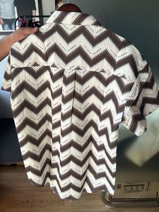 Chevron Print Short Sleeve Shirt