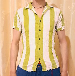 Striped Button-Down Shirt