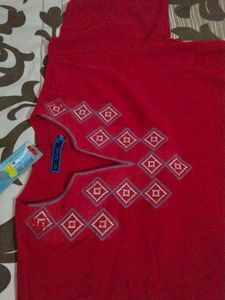 Slok Red Classy Top