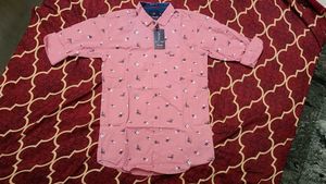 Blossom Breeze Casual Shirt – Soft Pink