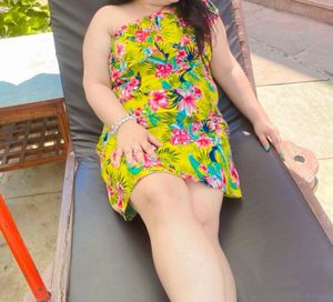 Floral One Shoulder Dress