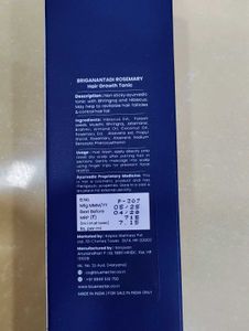 Blue Nectar Brigannantadi Rosemary Hair Growth