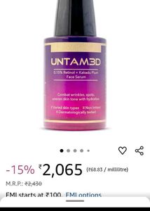 UNTAM3D Face Serum