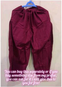 Maroon patiala with beads detailing