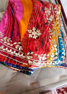 Bandhani Heavy Gota Patti Sarre