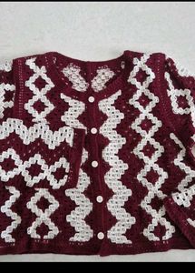 Patterned Knit Cardigan