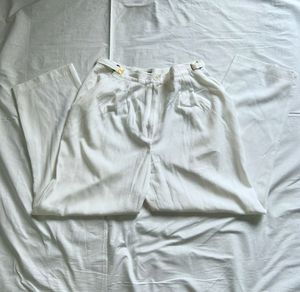 White Cotton Pants