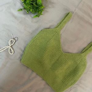 Green Knitted Top