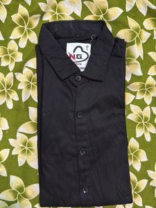 Black Cotton Shirt