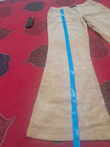 Tan Corduroy Flare Pants