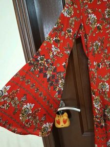 Floral Print Tunic Top