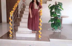Ethnic Print Kurta nyra cut with side slit